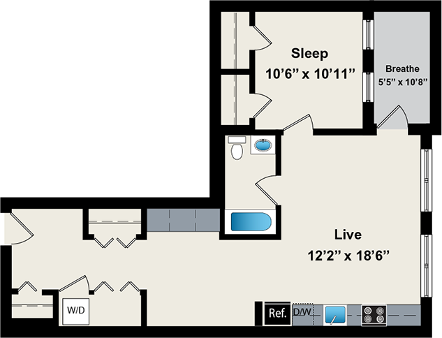 Floorplan - Reside on Jackson