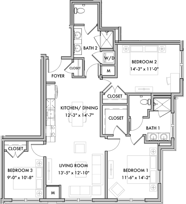 Floorplan - Melford Mansions