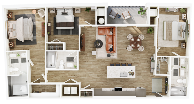 Floorplan - The Seventeen Hundred on East