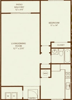 1 Bedroom 1 Bath - Sundance Grove Apartments