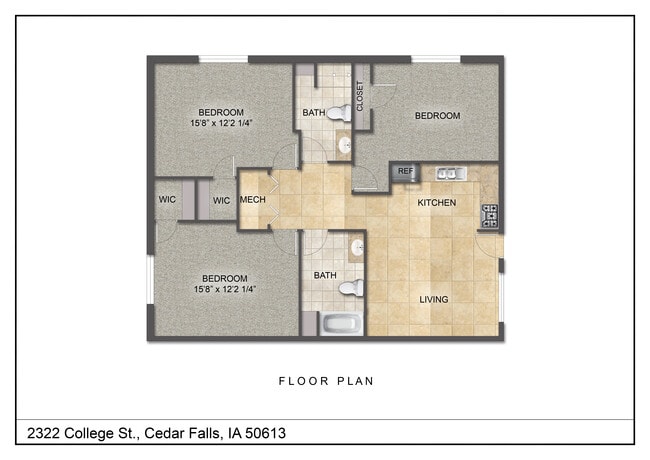 Standard 3 BR Unit - 2322 College St
