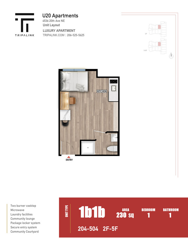 Floorplan - U20 Apartments