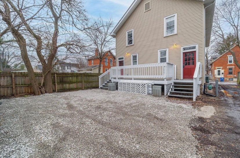 Surface parking spot behind property - 421 Zimpfer St