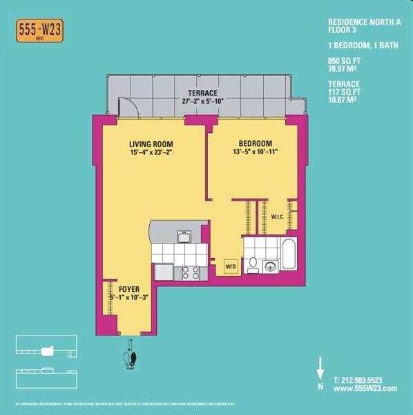 Floorplan - 555 West 23rd Street