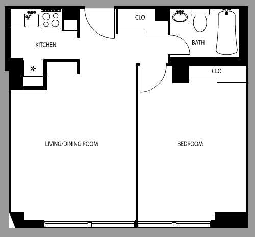 1BR/1BA - Riverwest Condominiums