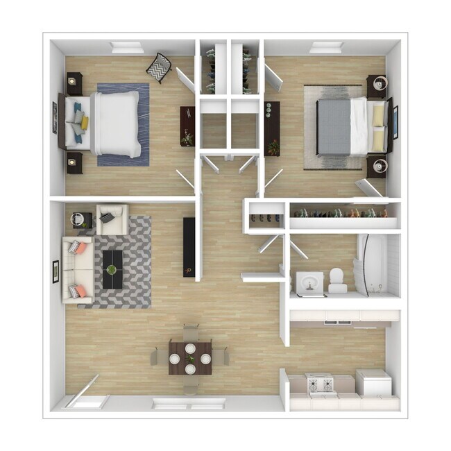 Floorplan - Sunset Apartments