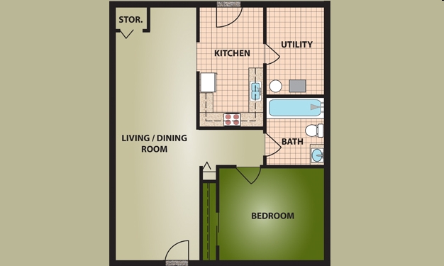 1BR/1BA - Ronez Manor Apartments