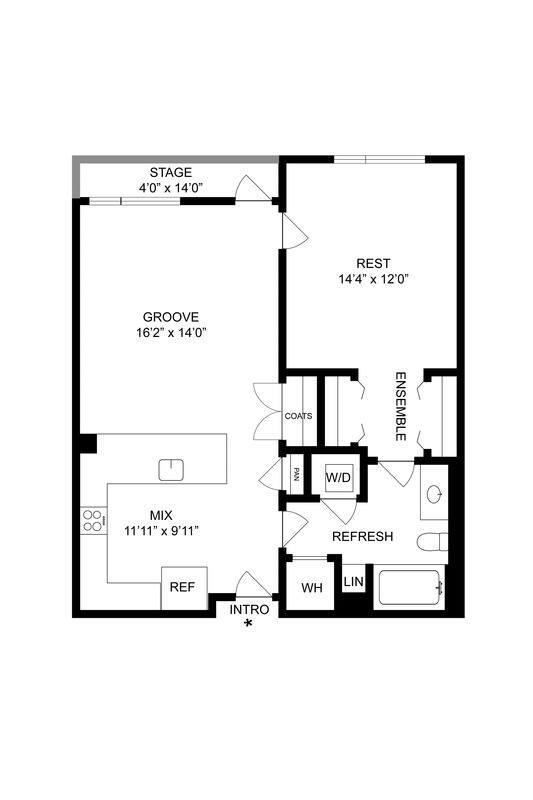 Floorplan - Arapahoe Square Apartments