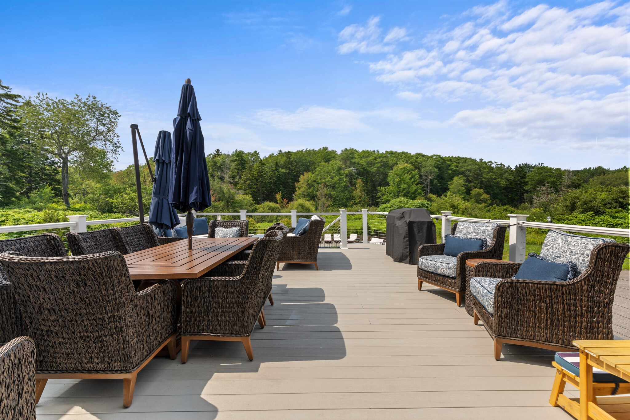 Huge new 25' x 18' deck with plenty of room for everyone. - 96 Spurwink Rd