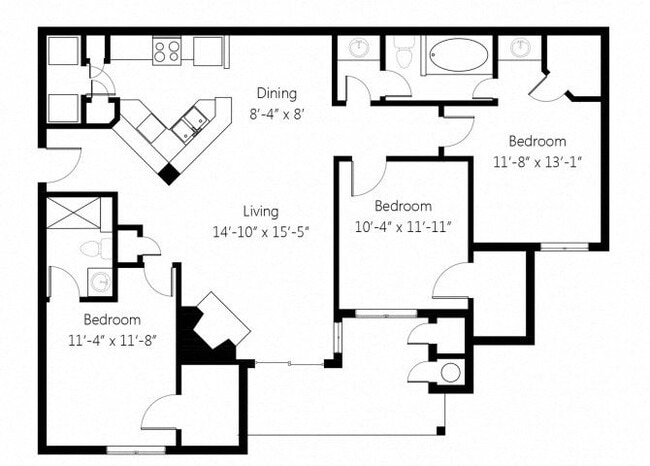 Floorplan - Lincoln Villas on Memorial