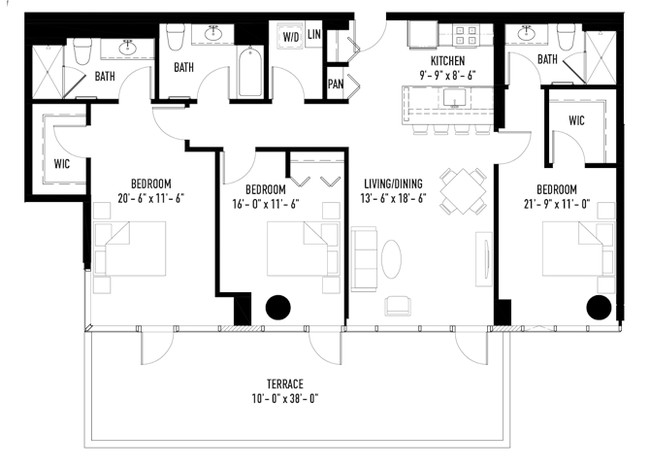 Floorplan - Halsted Flats