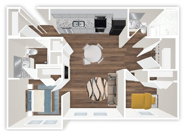 Floorplan - Lapiz Flats Apartments