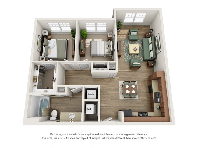 Floorplan - The Elliott Senior Apartments