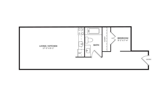Floorplan - Allen House Apartments