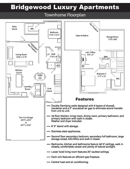 Floorplan - Bridgewood Apartments