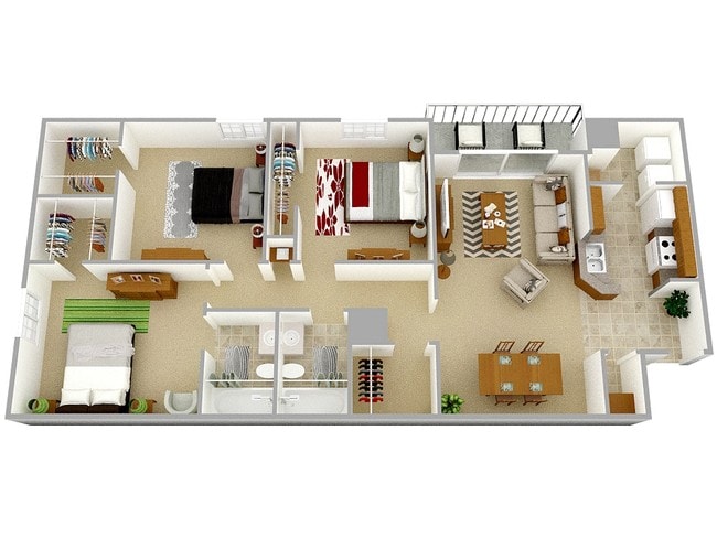 Floorplan - Rohoic Wood Apartments and Townhomes