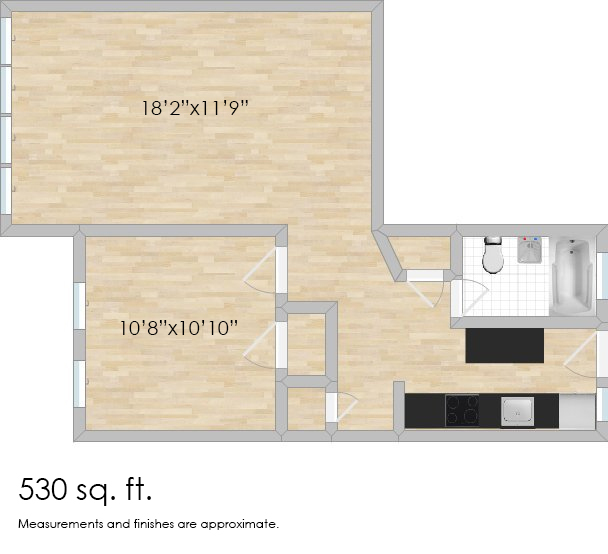 Floorplan - 1530-1532 N. Austin Blvd.