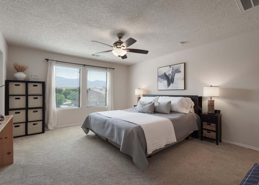 Master bedroom has mountain views - 10824 Arguello Trl NE