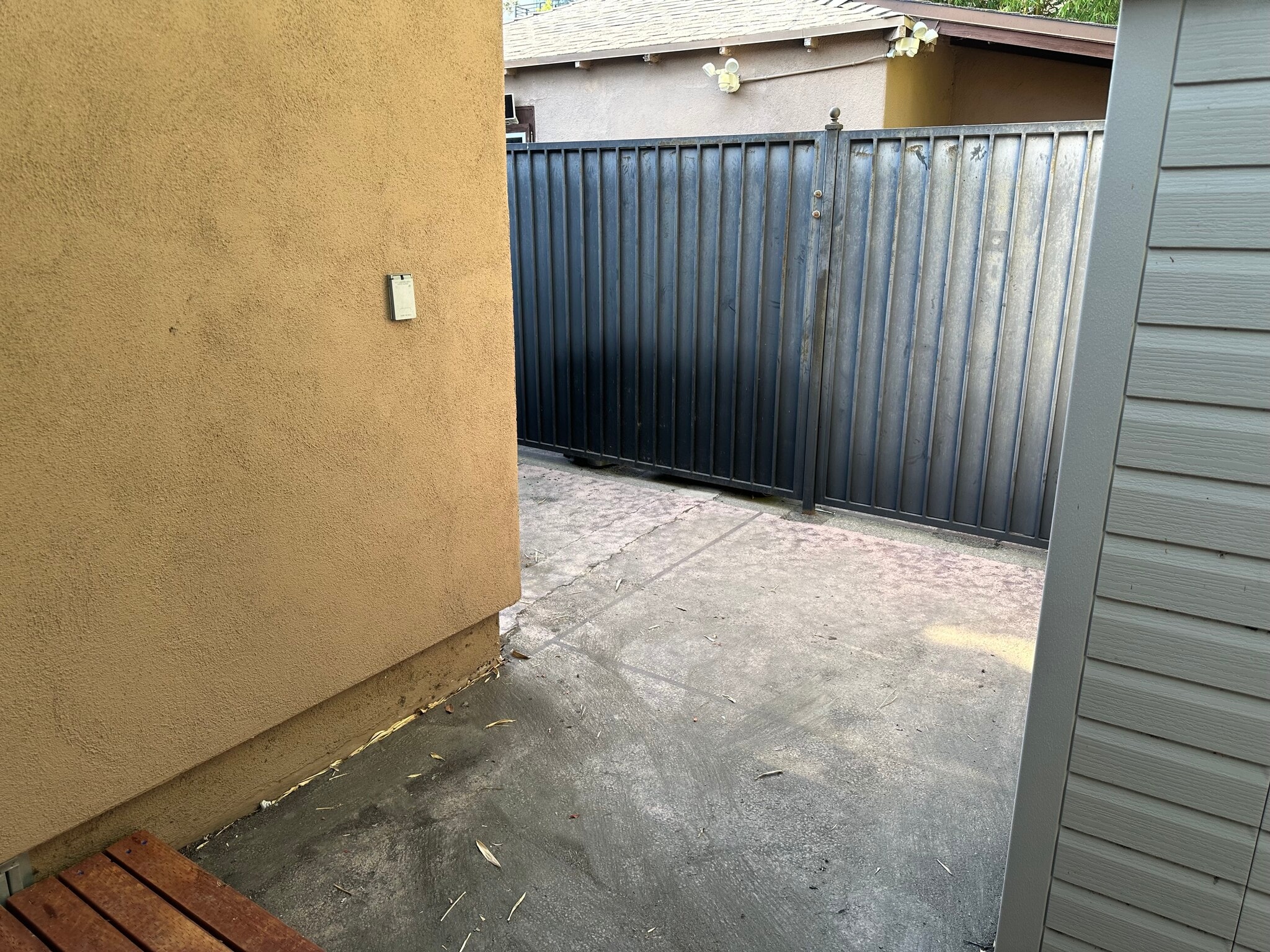 Back area gated - 10807 Huston St