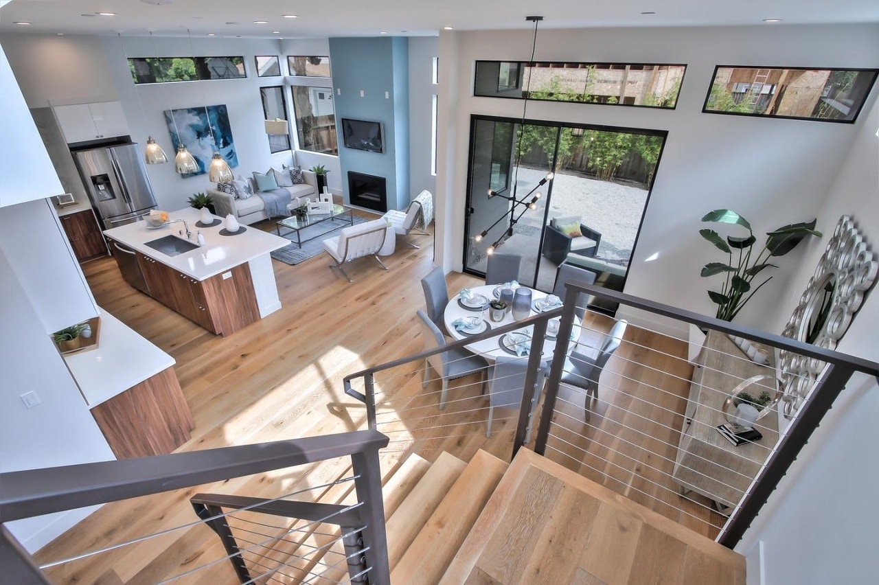 kitchen and living room - 363 Beemer Ave