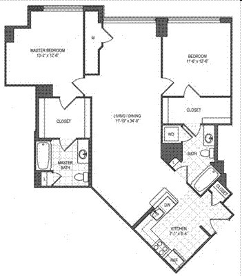 2BR/2BA - Metro Rosslyn Apartments