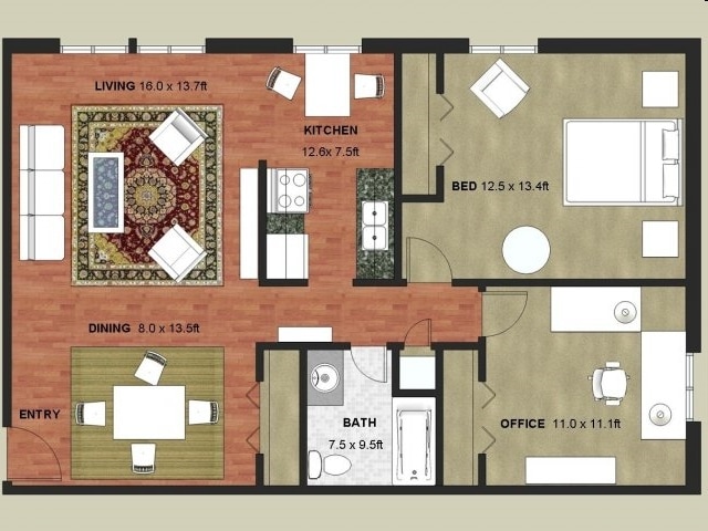 2BR/1BA - Granite Ridge