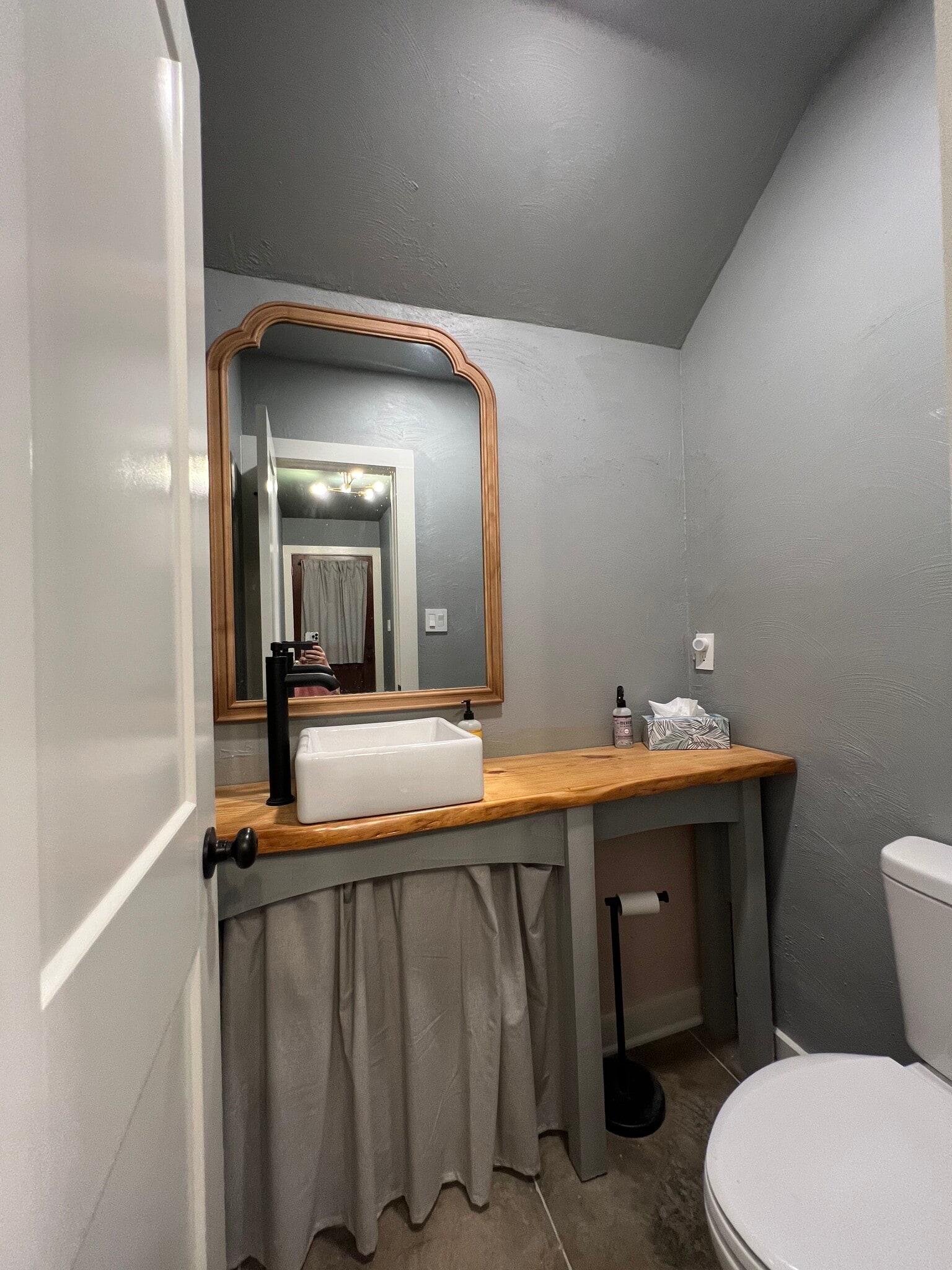 downstairs powder room - 130 E Longview St