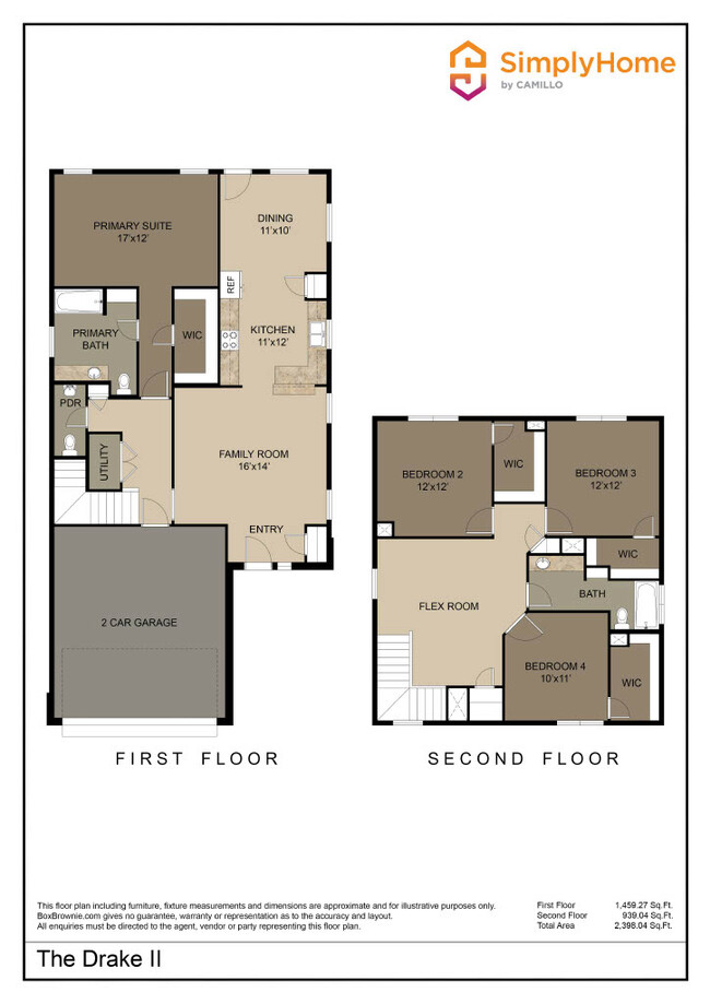 The Drake II Floorplan - Almeda Meadows