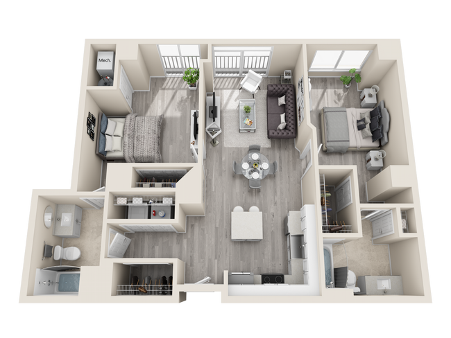 Floorplan - The Cosmopolitan Apartments