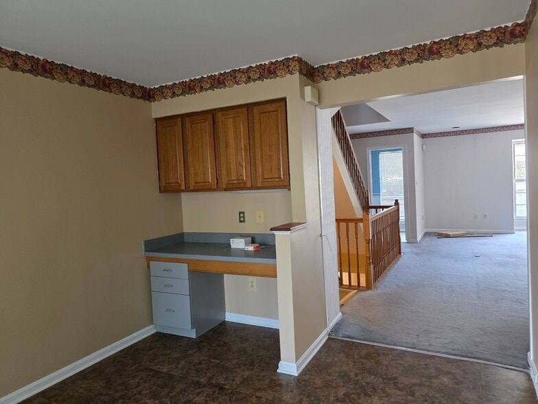 Desk in kitchen - 8628 Indian Springs Rd