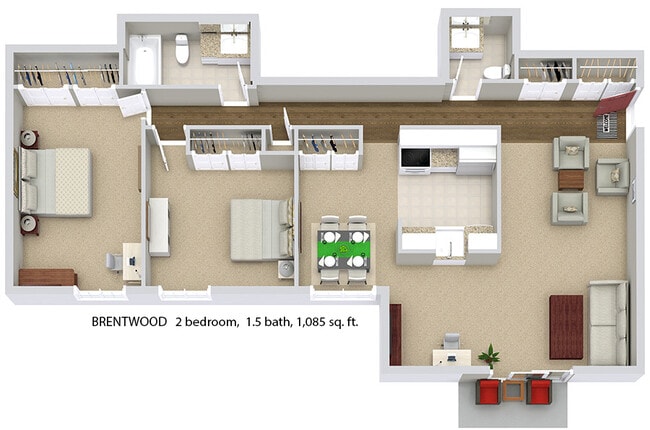Floorplan - The Oaks on Lincoln