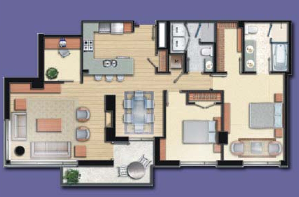 2BR/'2BA - The Odyssey Condominiums