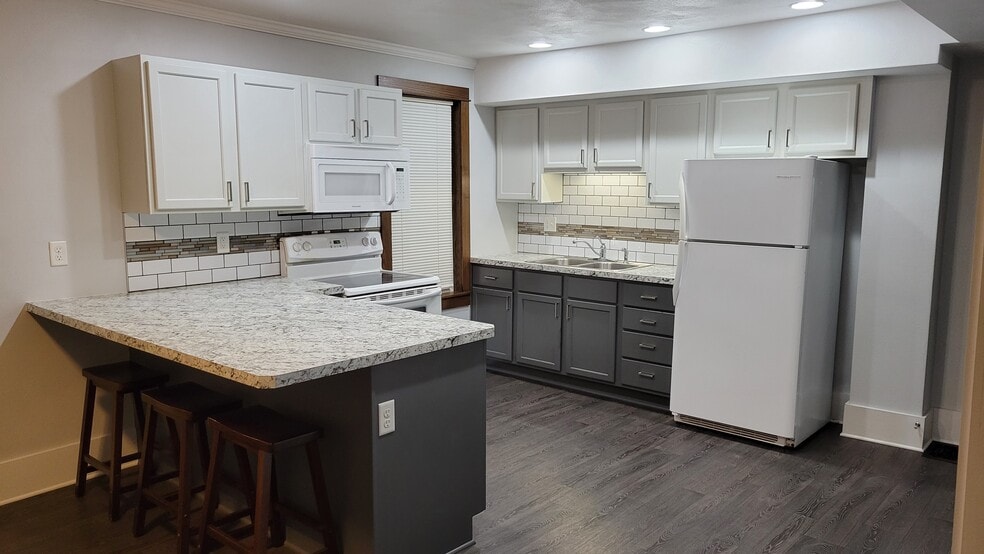 Kitchen remodeled down to the studs. - 1803 8th St