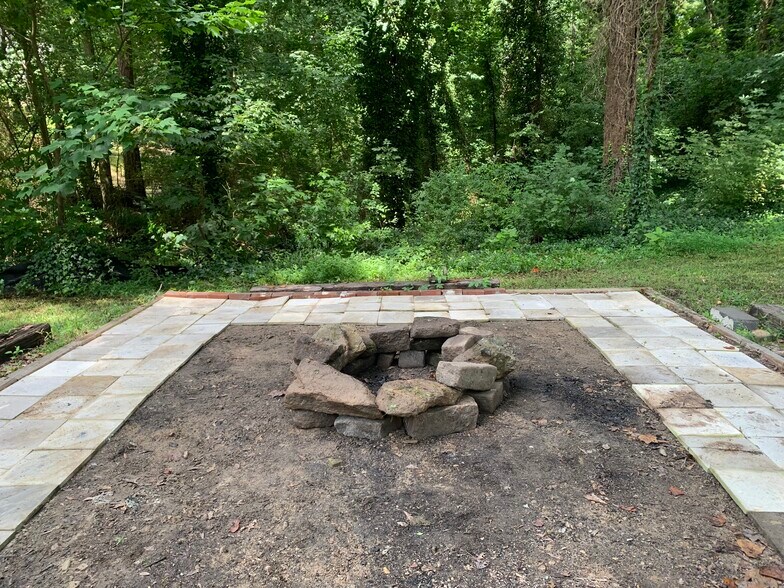 Backyard fire pit - 1407 Kennesaw Dr NW