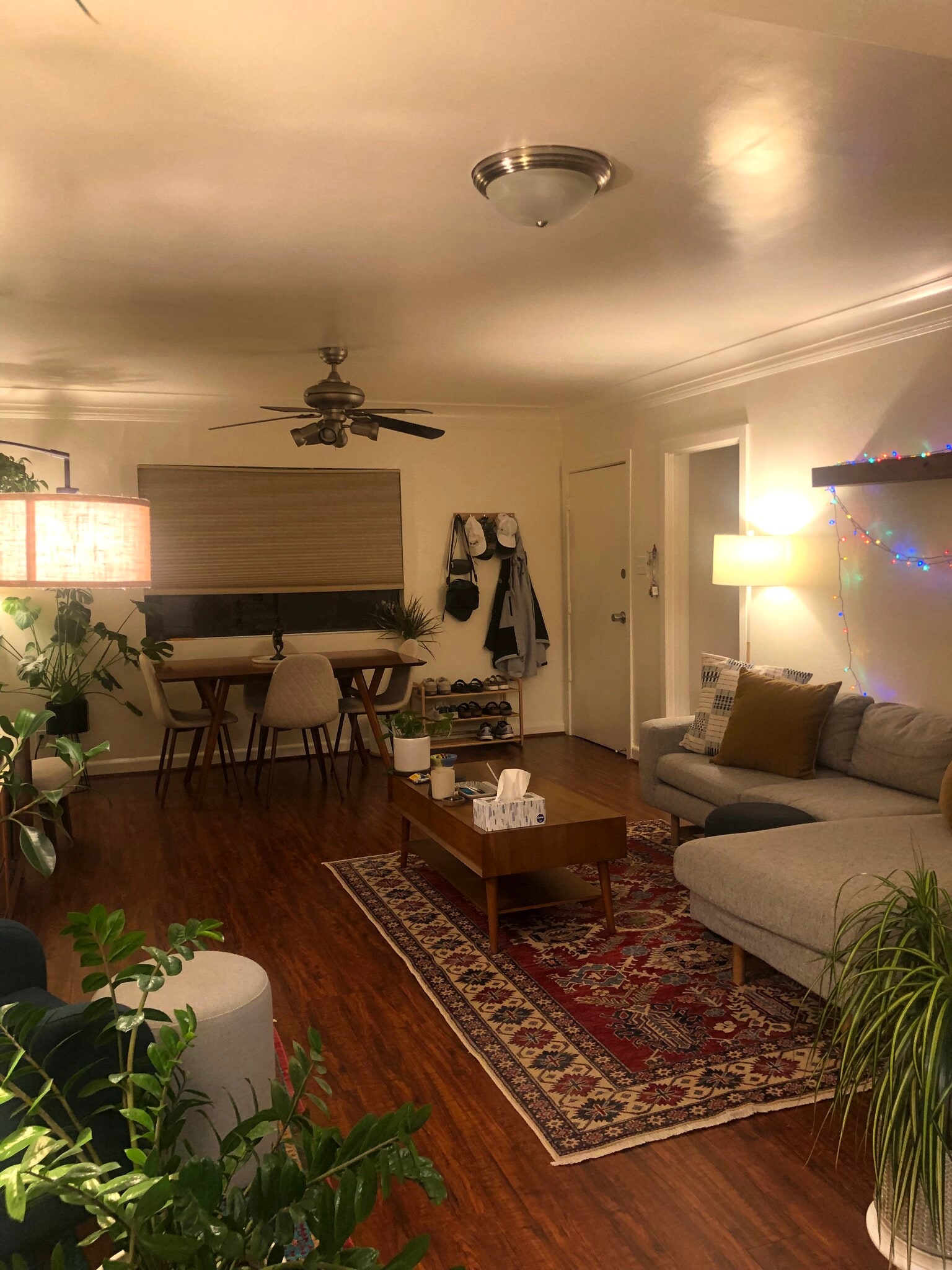 View of Living Room & Dining Area from Kitchen - 910 North Vendome Street