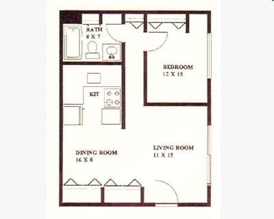 1BR/1BA - Chatterton Apartments