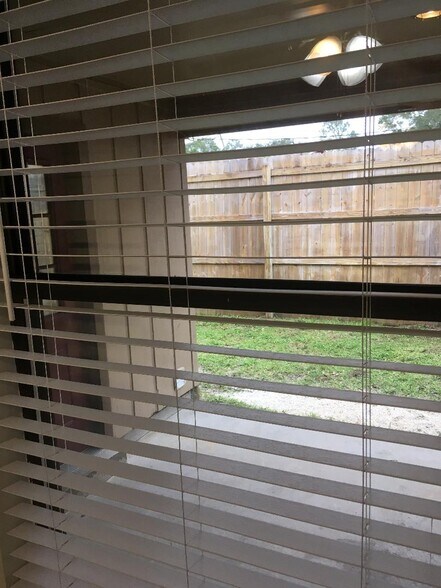 Looking out to back porch - 101 Harding Rd