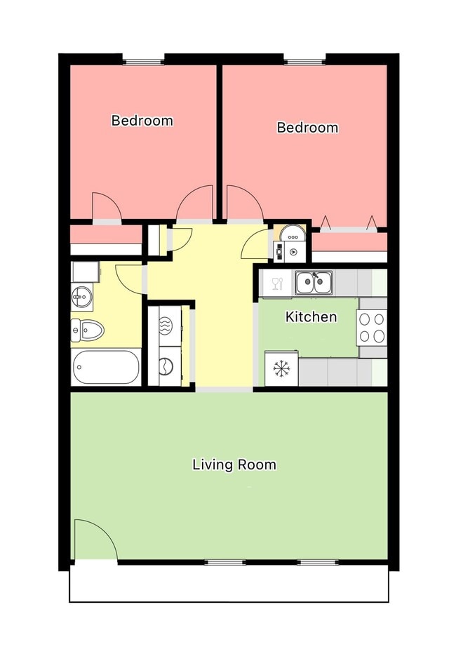 Floorplan - The Hillside Apartments