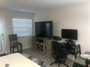 65" Smart TV and Workspace - 1 Vista Palm Ln