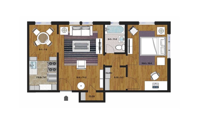 Floorplan - Summit Hill Apartments