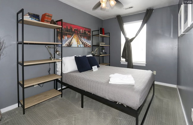 Upstairs bedroom (pictured) enjoys natural light and views of the Utah State Capitol & SLC hillside - 584 N 8th W