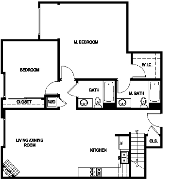 2BR/2BA - The Social Apartments