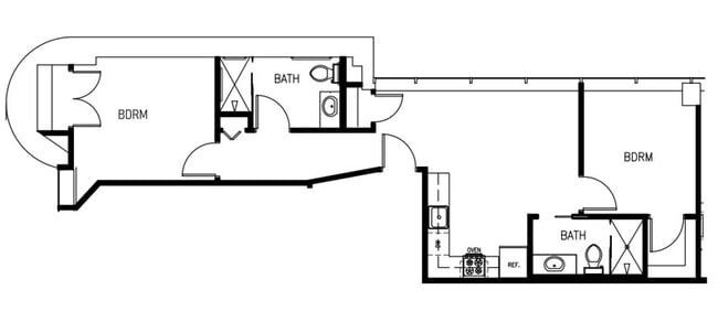 Type A - Floor Plan - Reese Tower Apartments