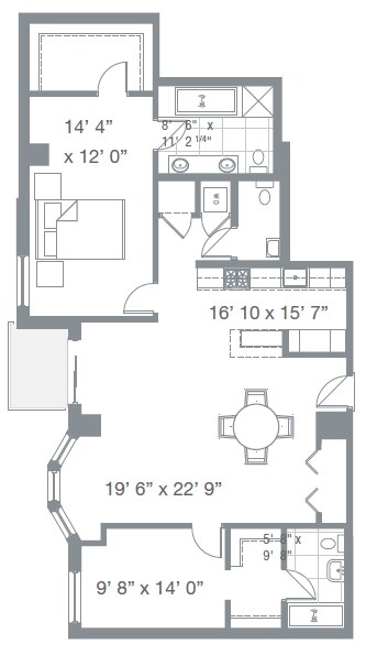 2BR/2.5BA - Watermark Condos