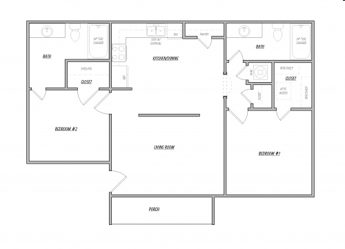 2BR/2BA - Mill Creek Apartments