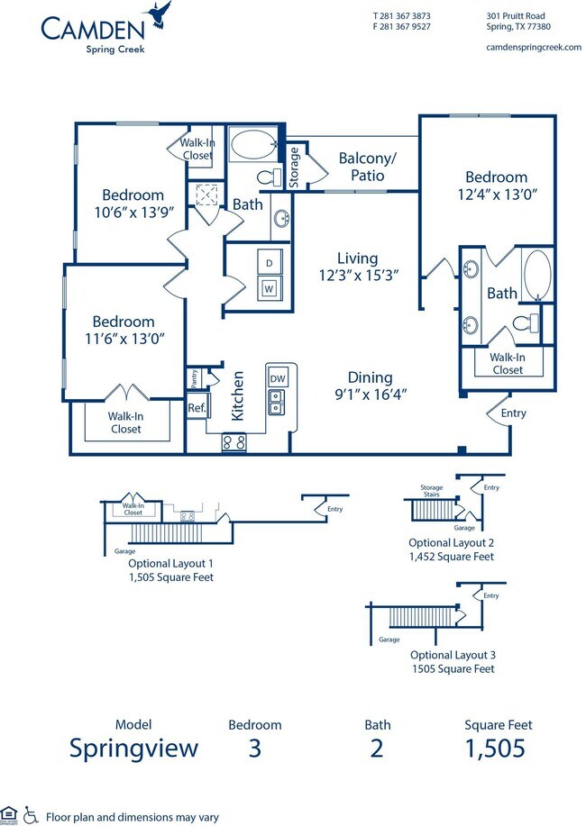Floorplan - Camden Spring Creek