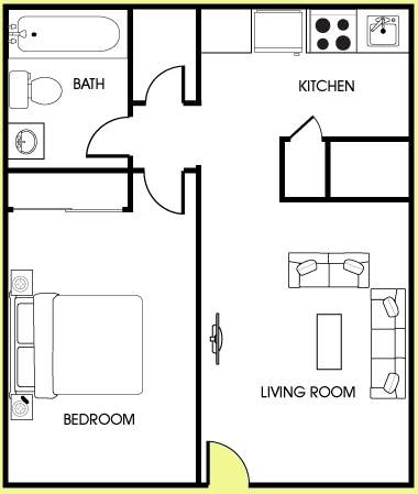 1BR/1BA - Riviera Palms