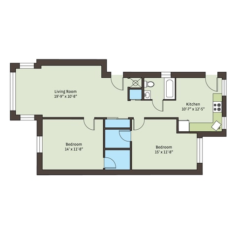 Floorplan - 5401-5405 S. Drexel Boulevard