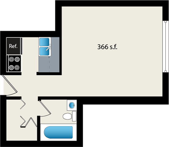 Floorplan - Reside on Roscoe