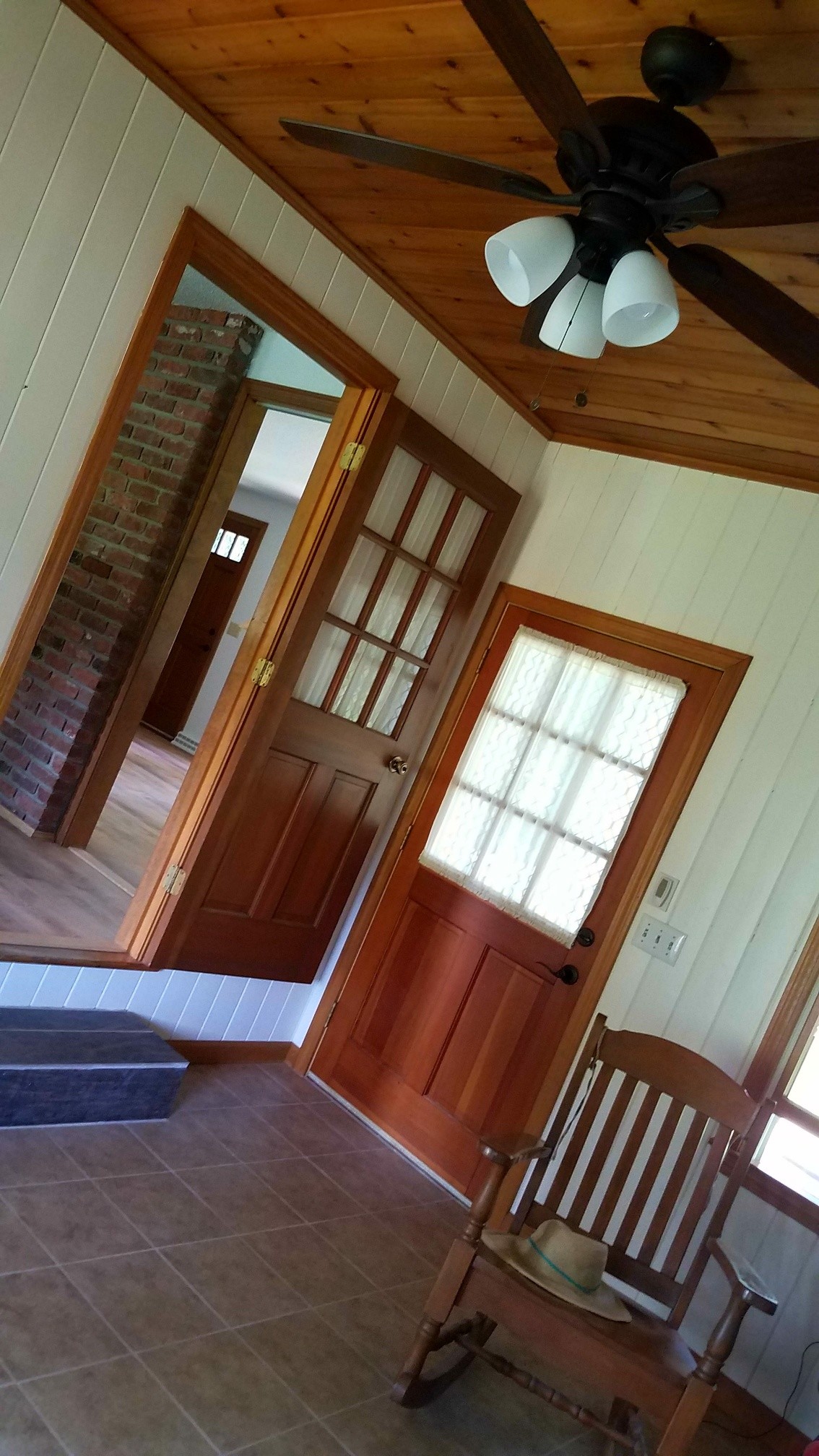 Heated Breezeway with painted ship lap walls - 373 Meadow Rd